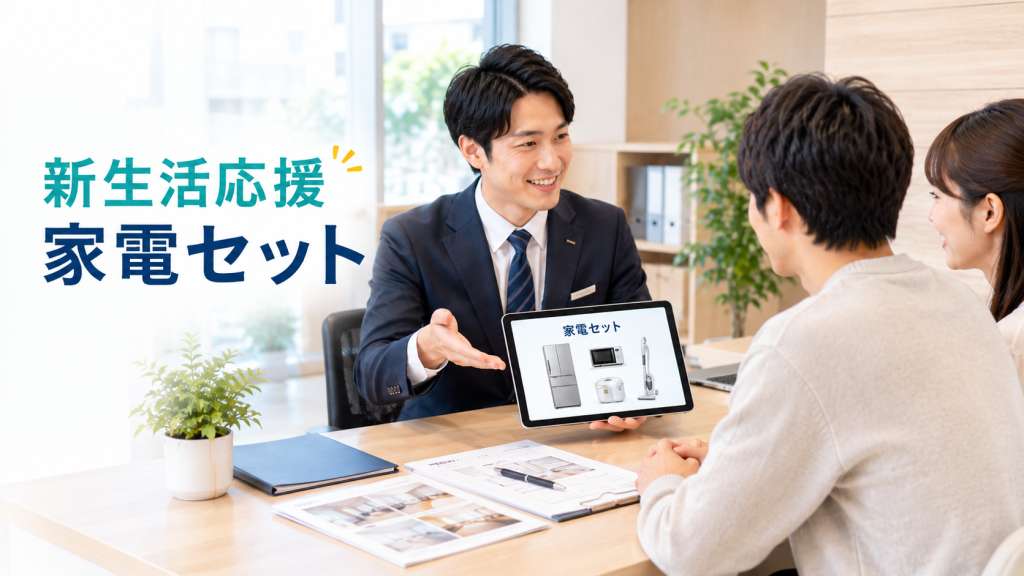 「新生活応援 家電セット」を不動産会社様から提案するメリットを紹介！